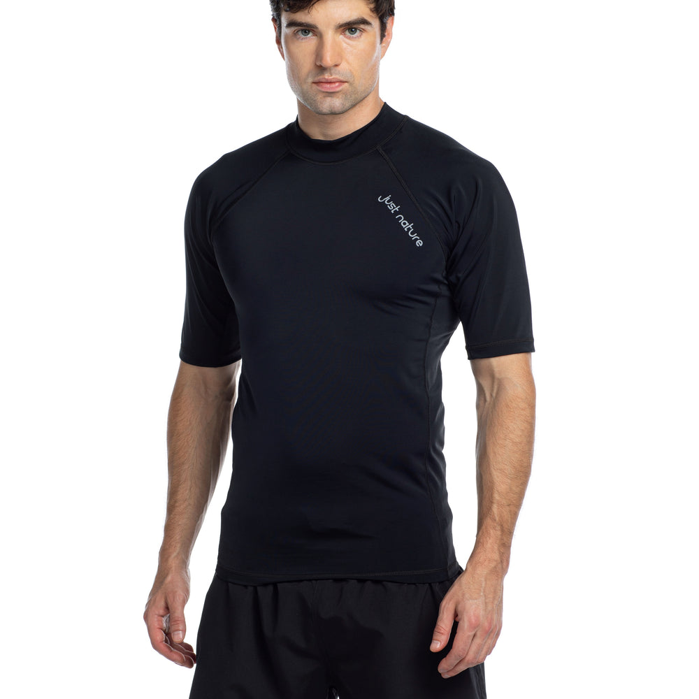 Solid Black - Short Sleeve Rashguard