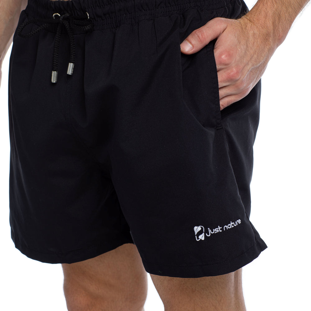 
                      
                        Solid Black - Swim Shorts
                      
                    