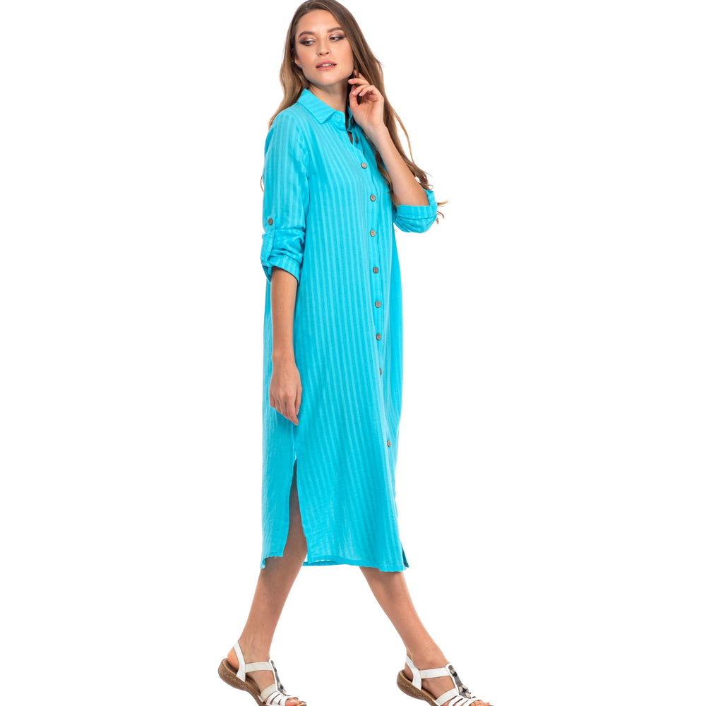 LONG TUNIC-TURQUOISE