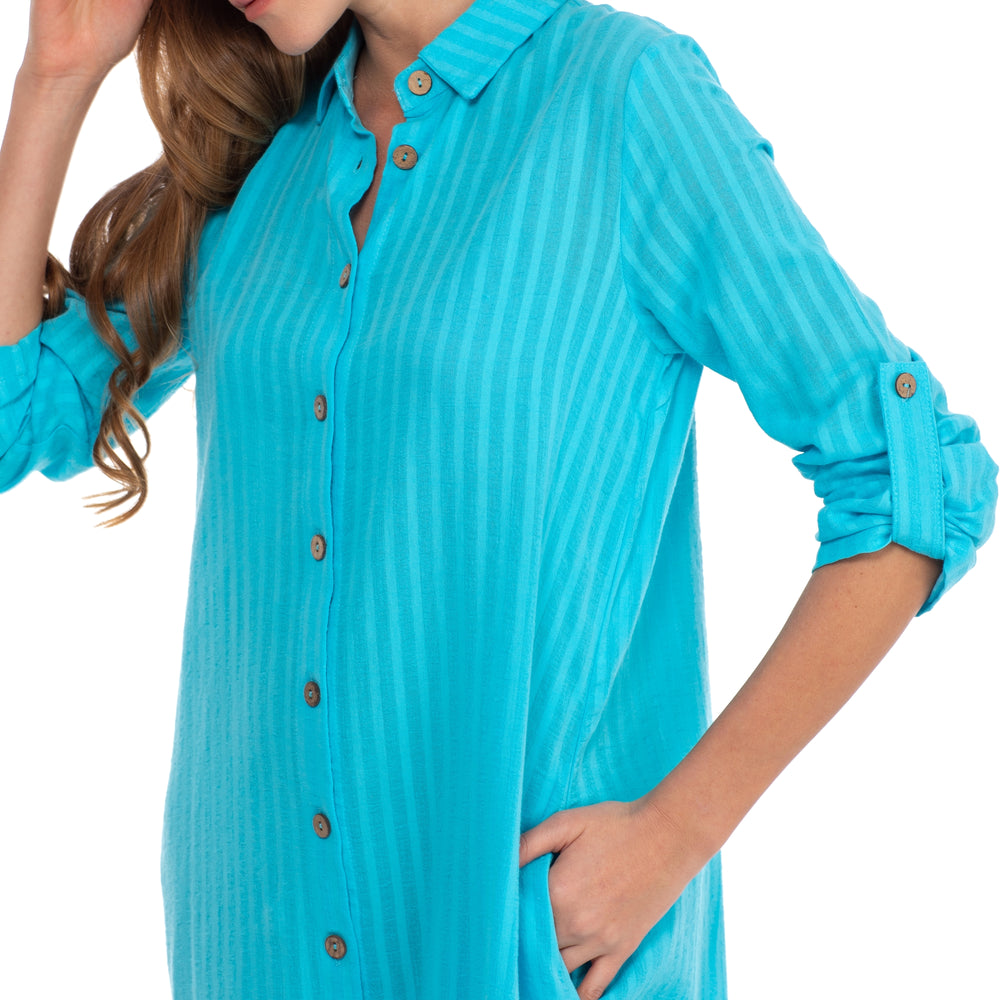 
                      
                        LONG TUNIC-TURQUOISE
                      
                    