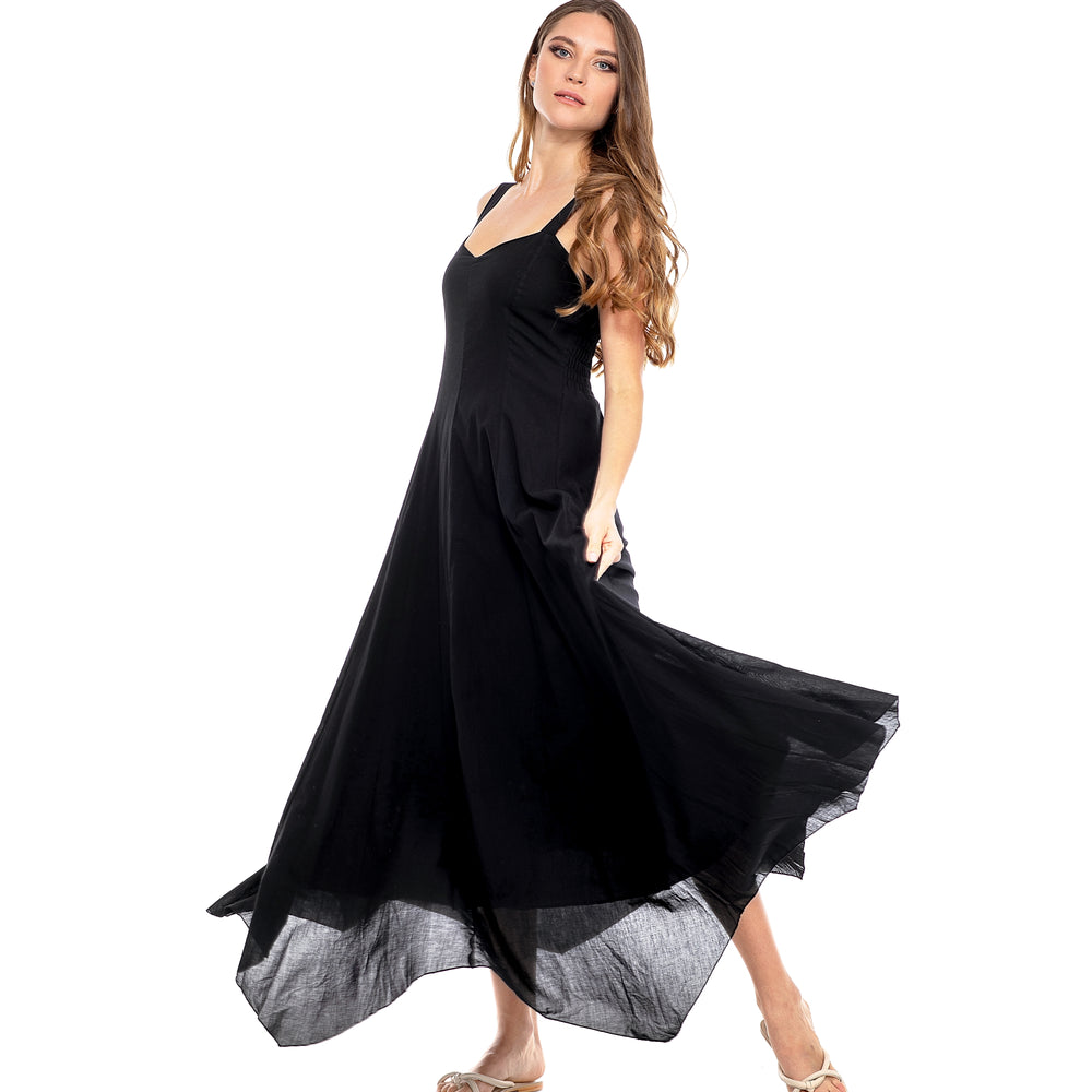 EVA Long Dress- Black