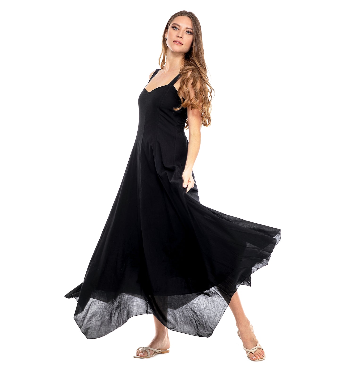 EVA Long Dress- Black