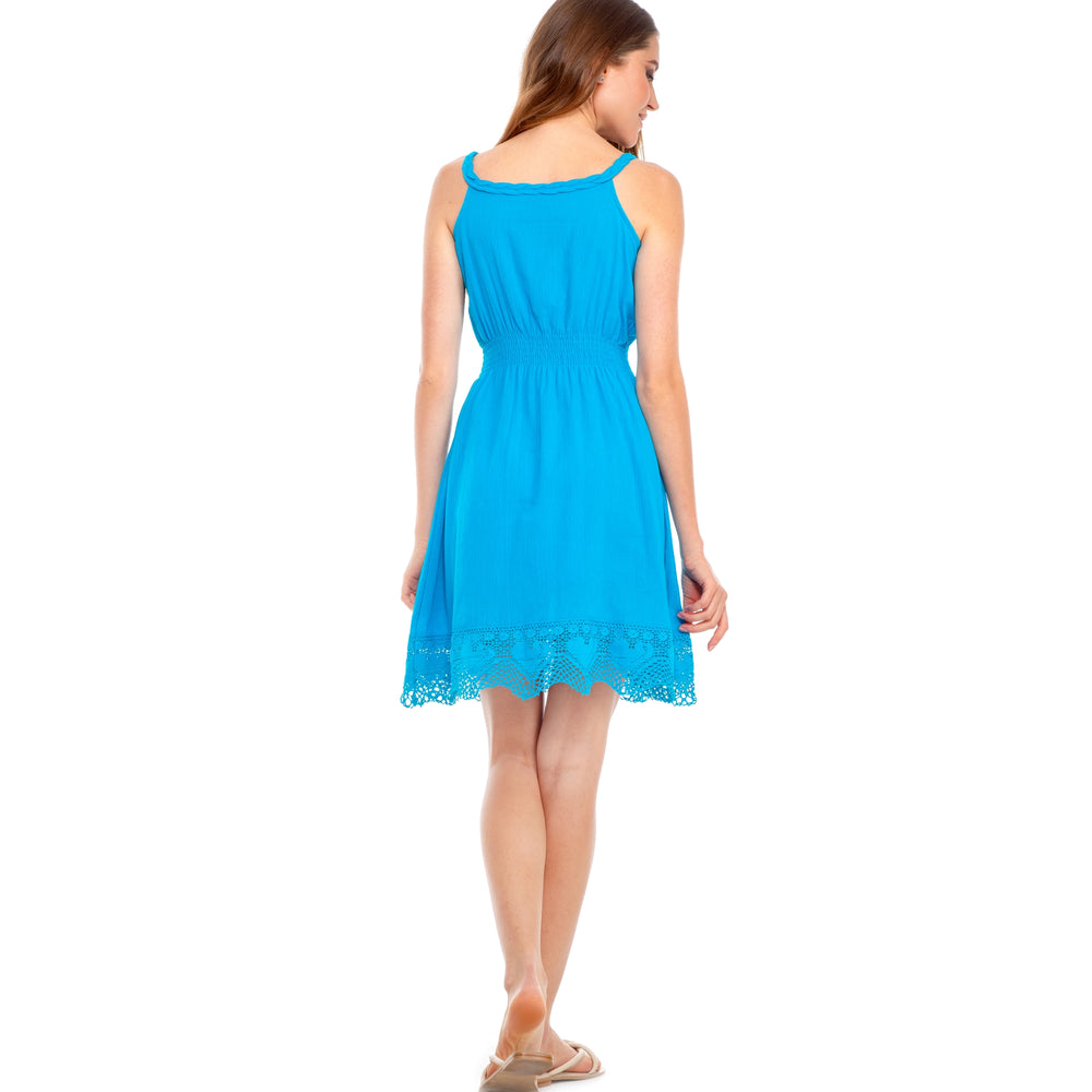 
                      
                        Meshed Dress-Turquoise
                      
                    