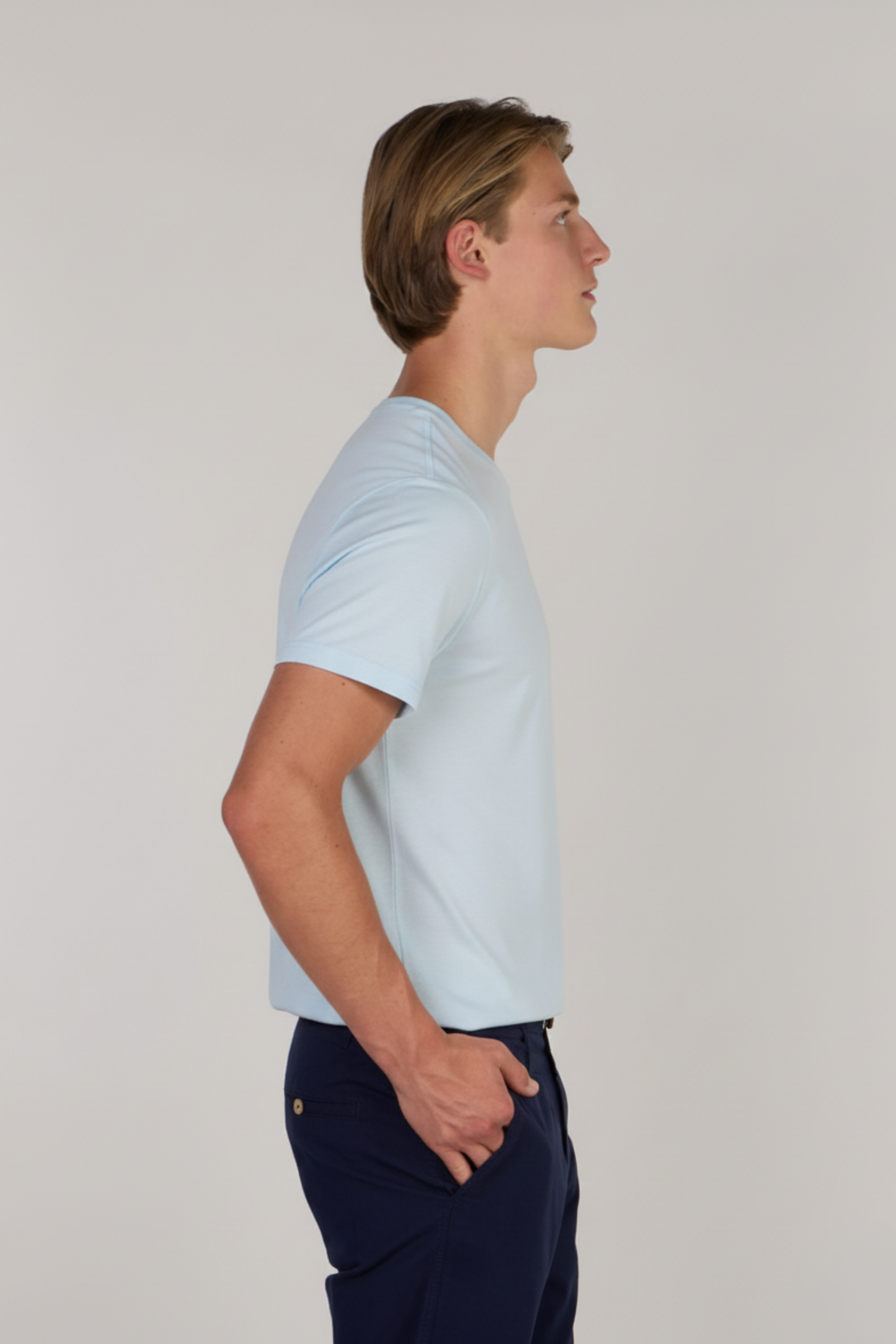 Мягкая хлопковая футболка премиум-класса с круглым вырезом