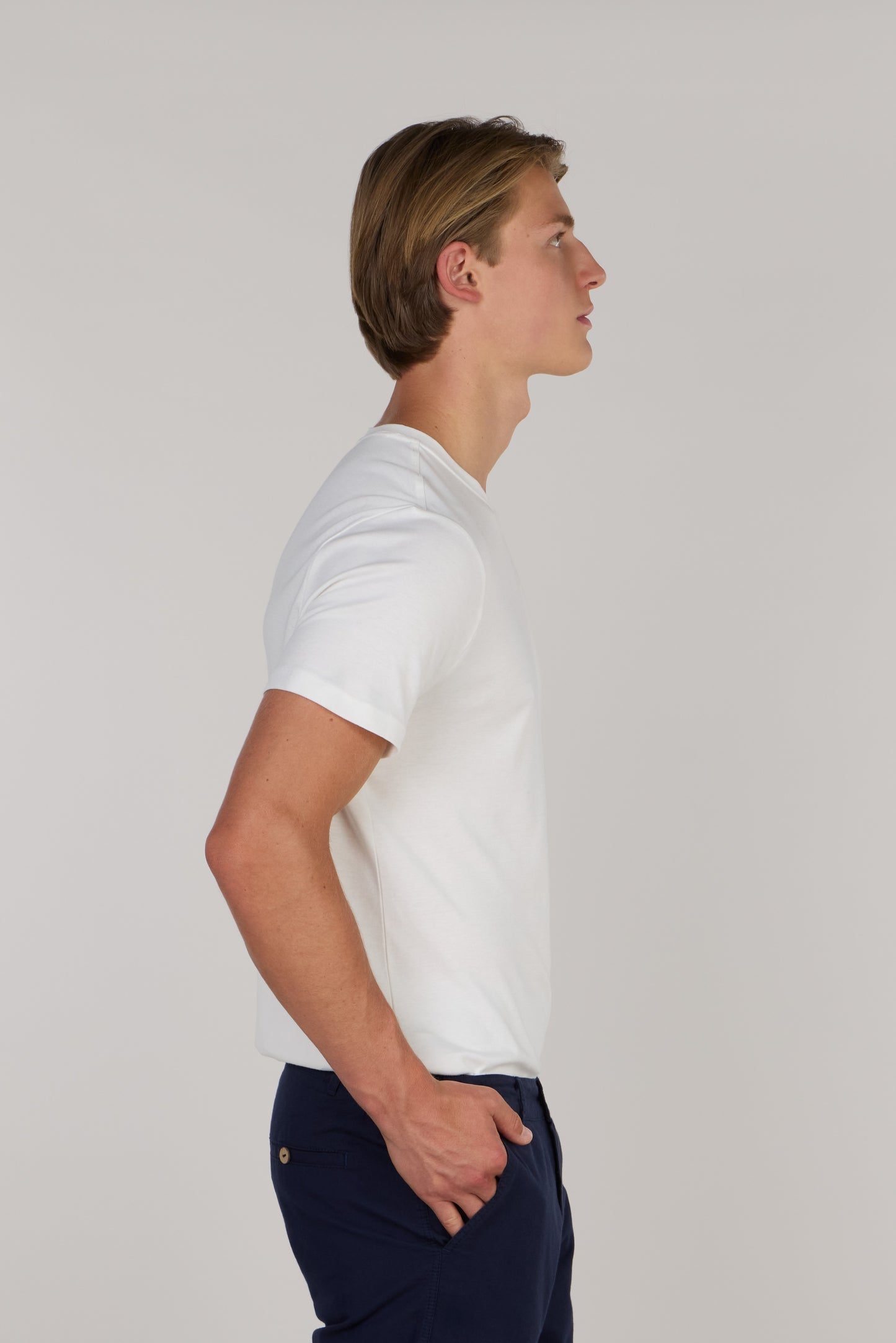 Мягкая хлопковая футболка премиум-класса с круглым вырезом