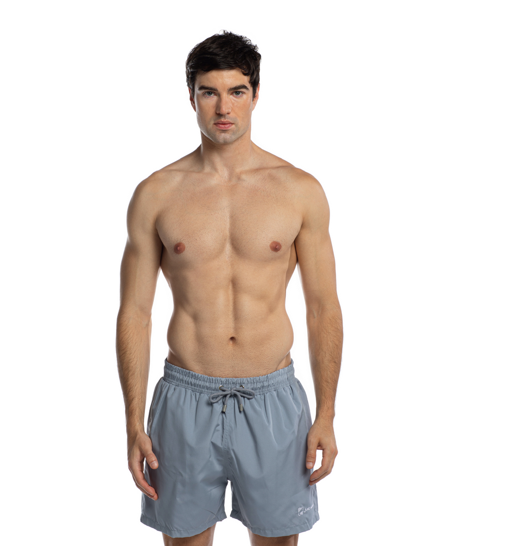 Solid Grey - Swim Shorts