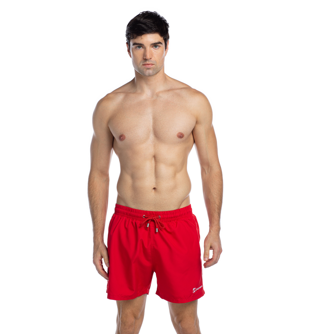 Solid Red - Swim Shorts