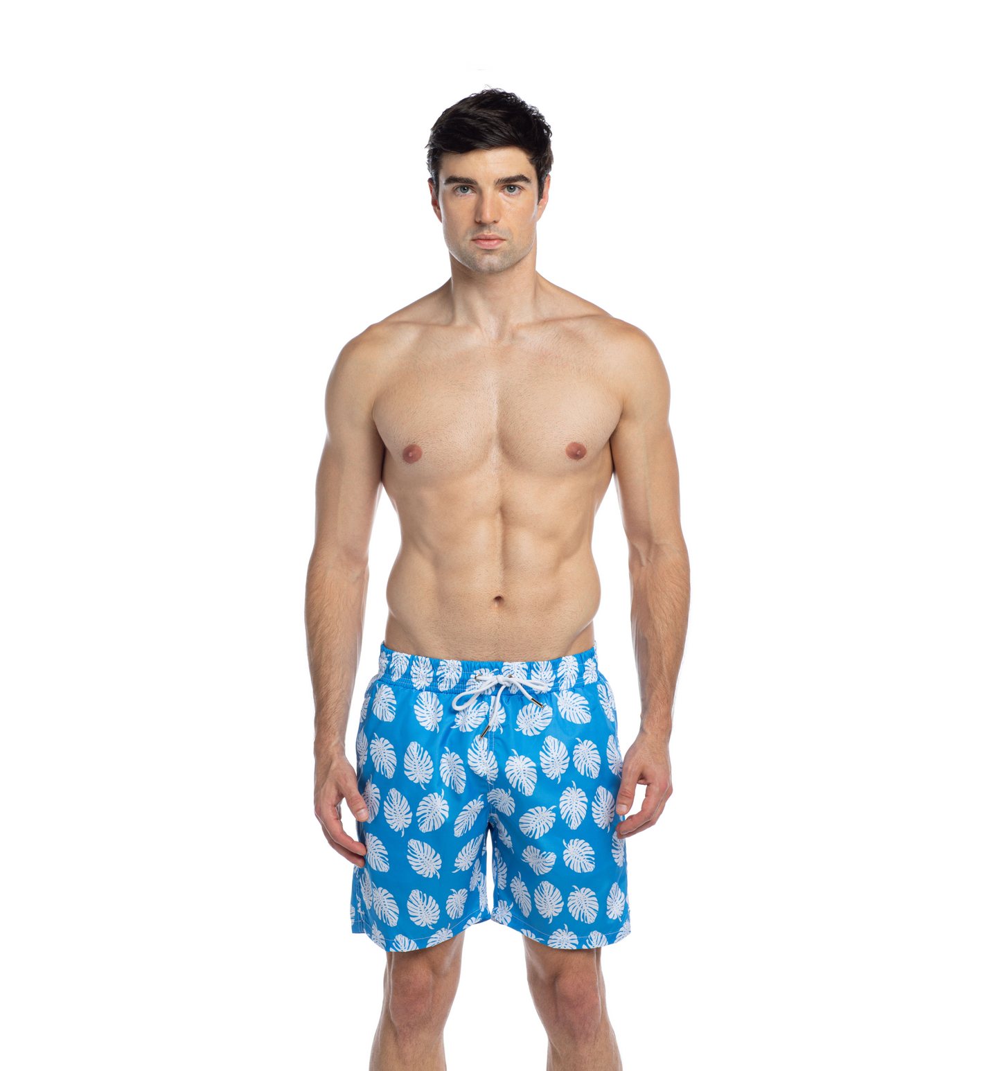 Splendour - Palm Leaves Blue - Swim Shorts