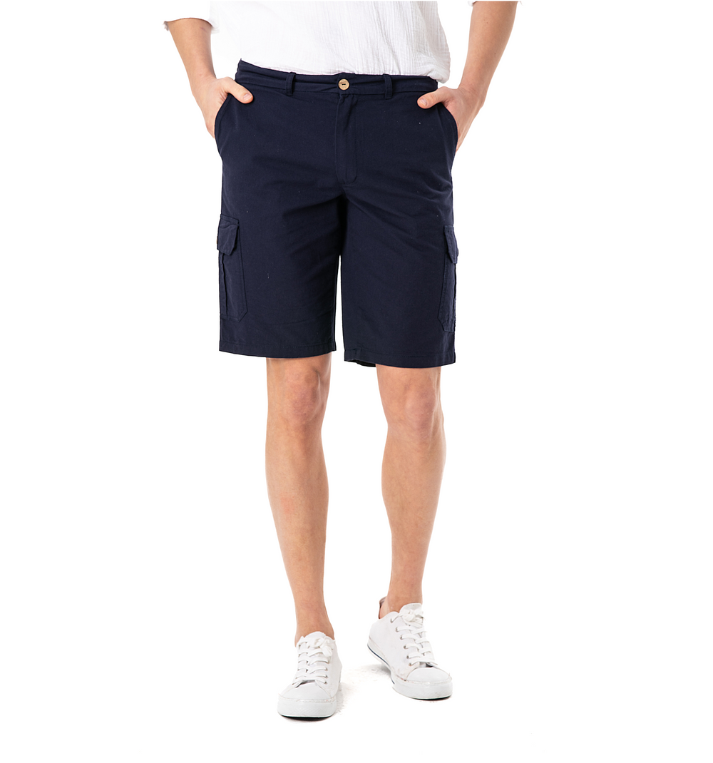 WILLIAM CARGO SHORTS-NAVY BLUE