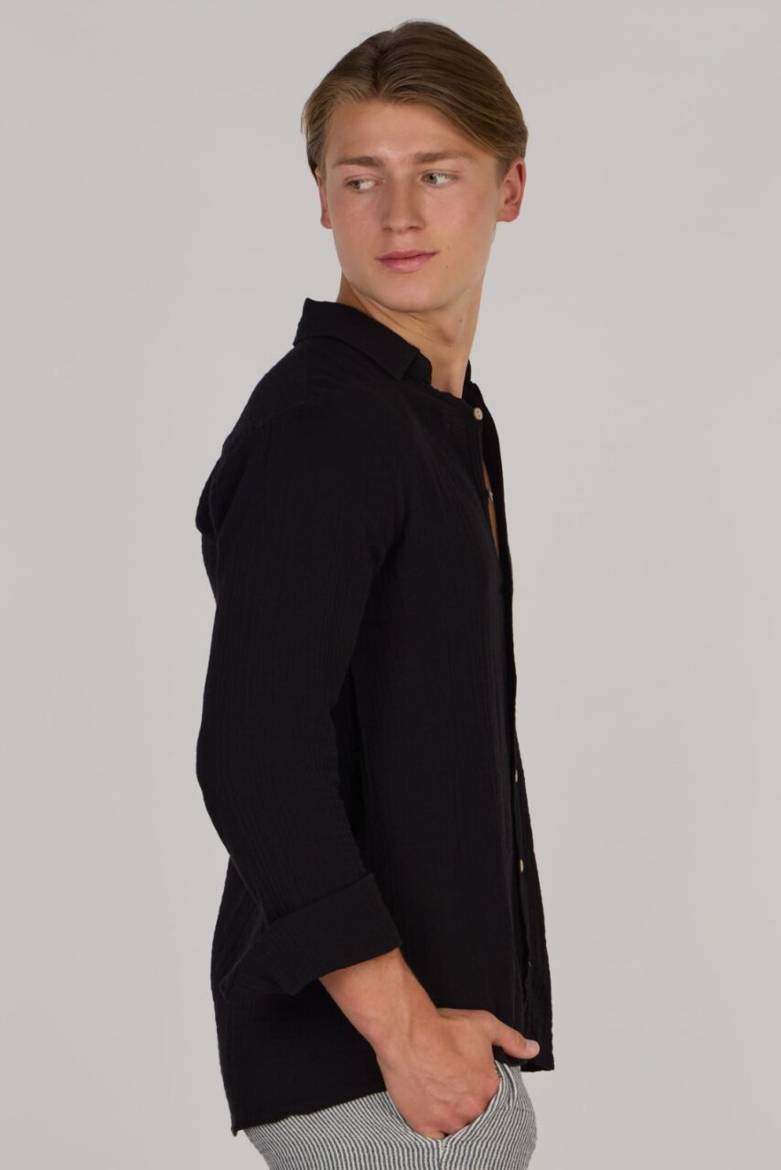 TIMMY DOUBLE SHIRT-BLACK