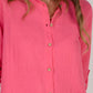 DOUBLE SHIRT TUNIC-HOT PINK