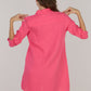 DOUBLE SHIRT TUNIC-HOT PINK