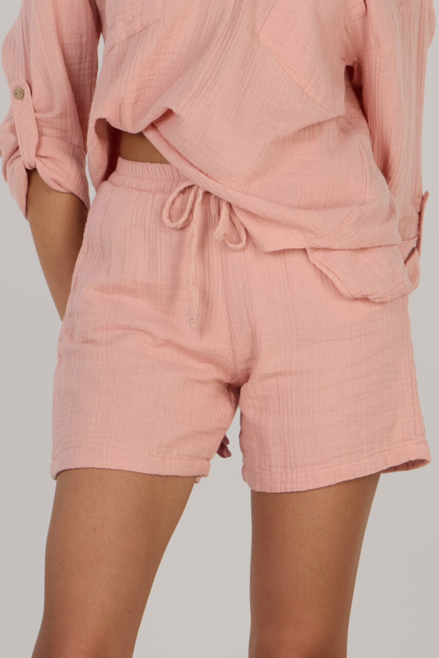 KATTY DOUBLE SHORTS-PEACH