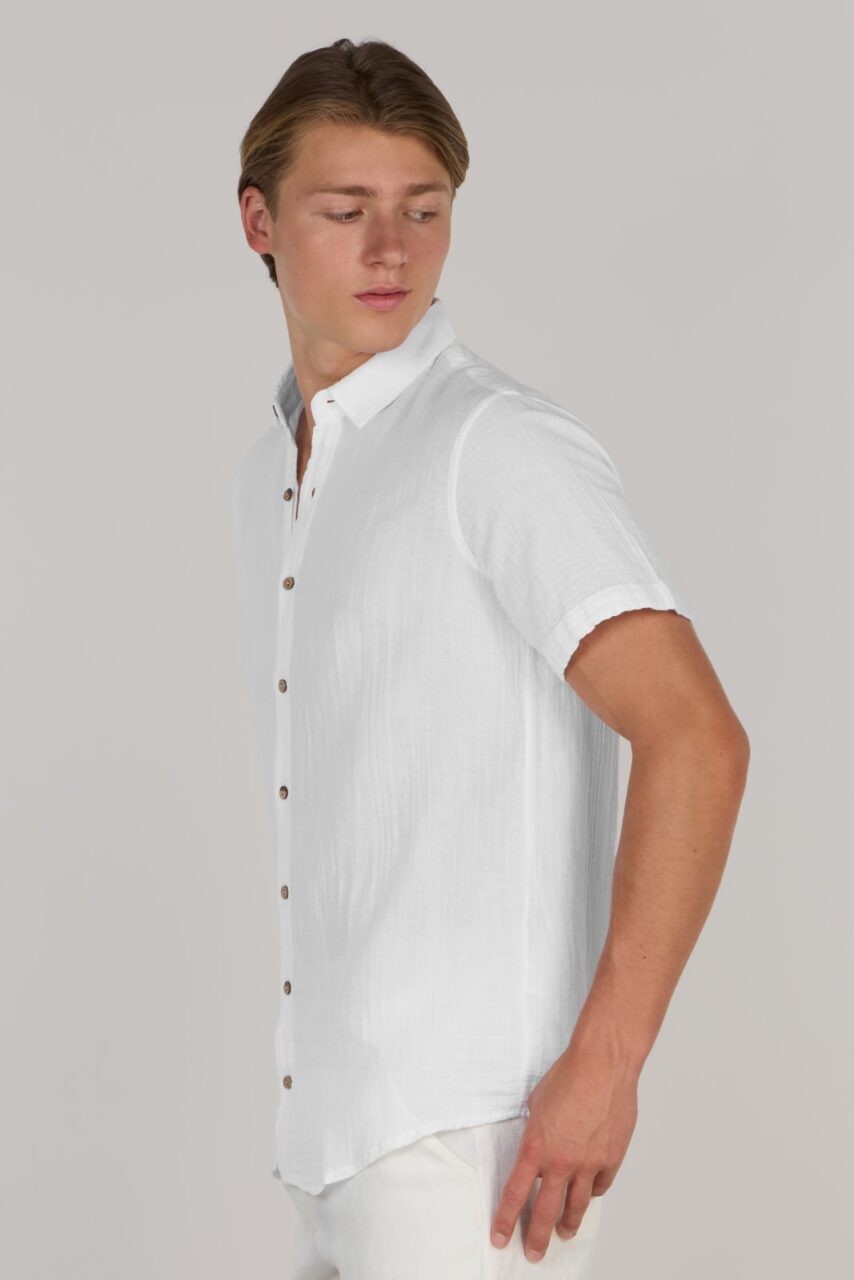 TIM DOUBLE SHIRT-WHITE