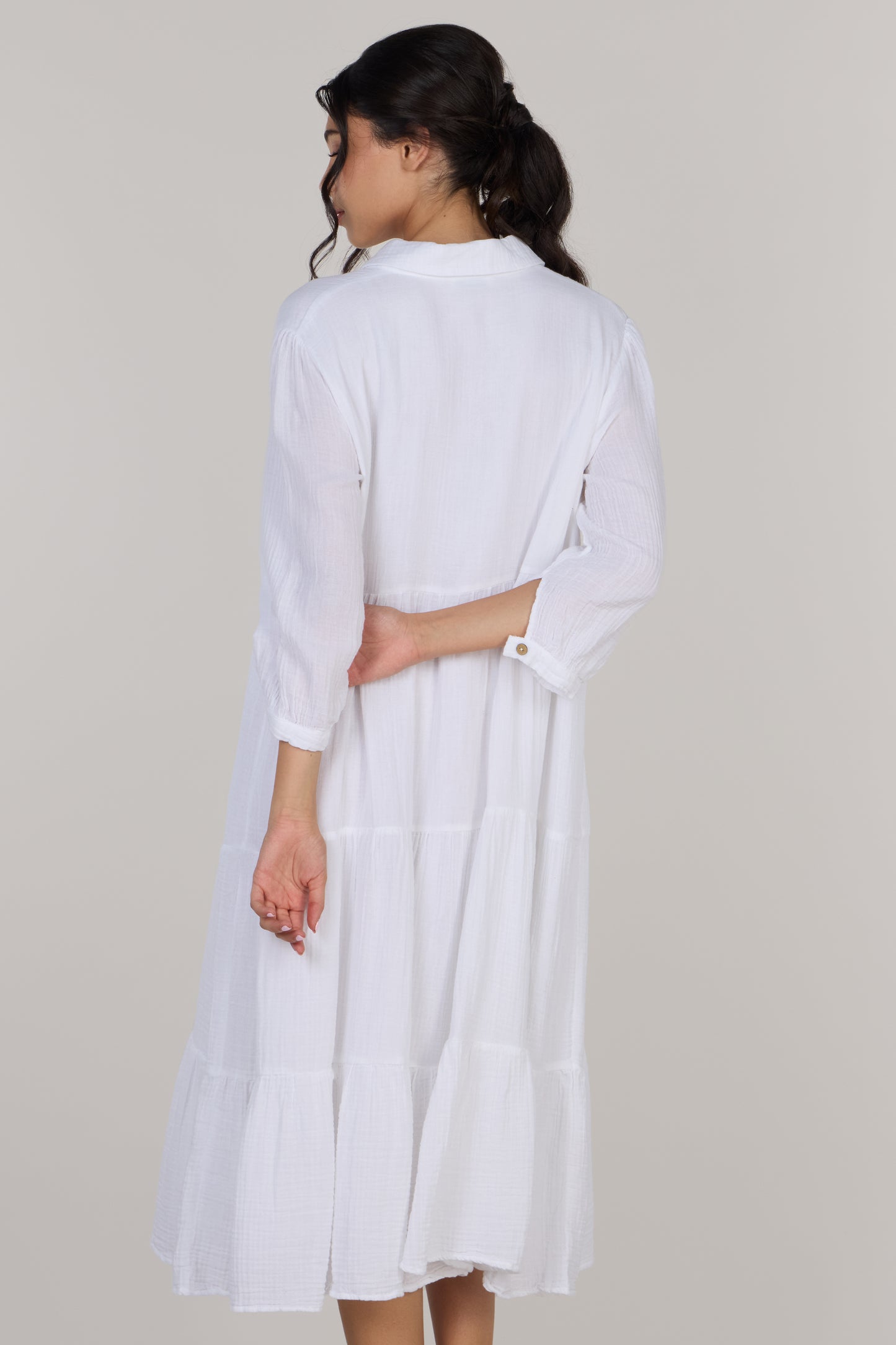 GRACE BUTTONED DRESS