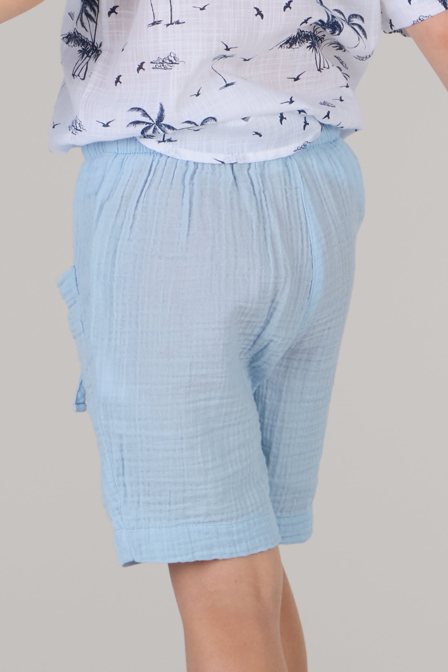 KIDS SHORTS DC-ICE BLUE