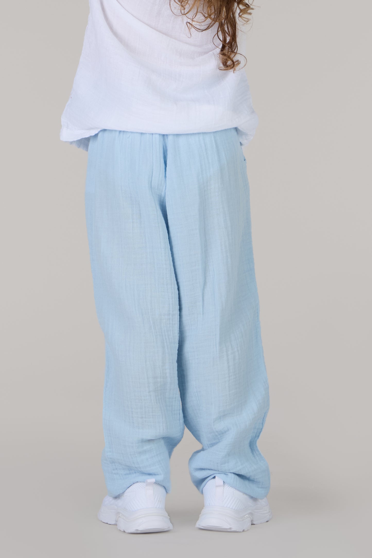 KIDS TROUSERS DC-ICE BLUE