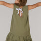 KIDS RIVER DRESS DC-OLIVE