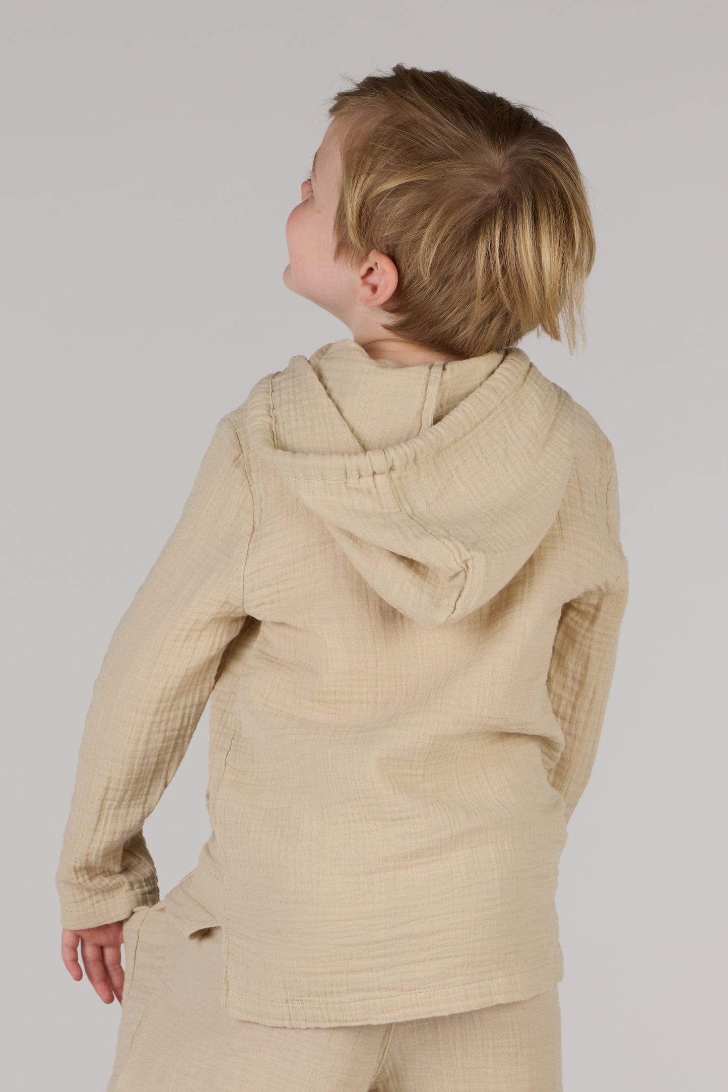 KIDS HOODIE SHIRT DC-BEIGE