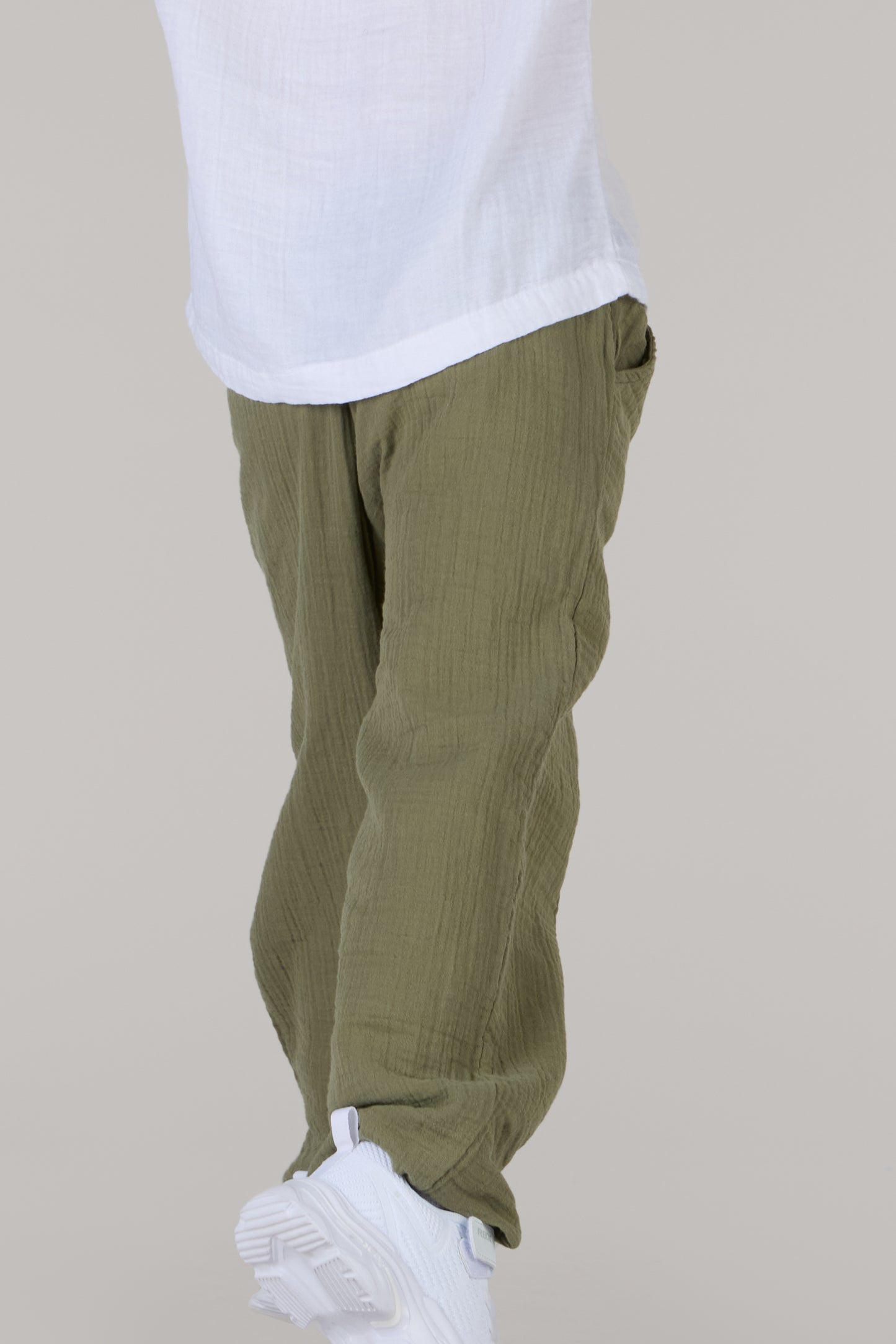 KIDS TROUSERS DC-OLIVE