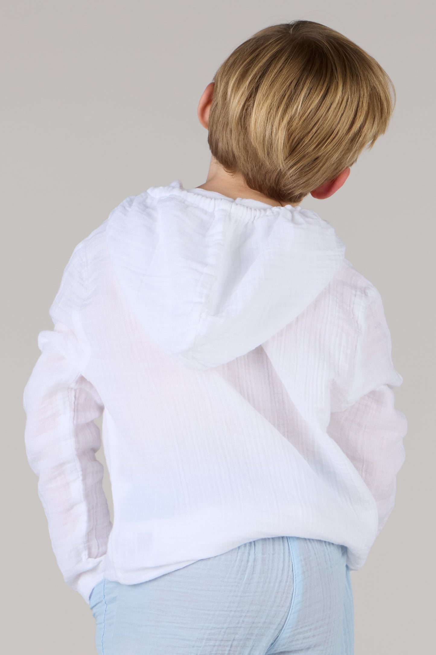 KIDS HOODIE SHIRT DC-WHITE