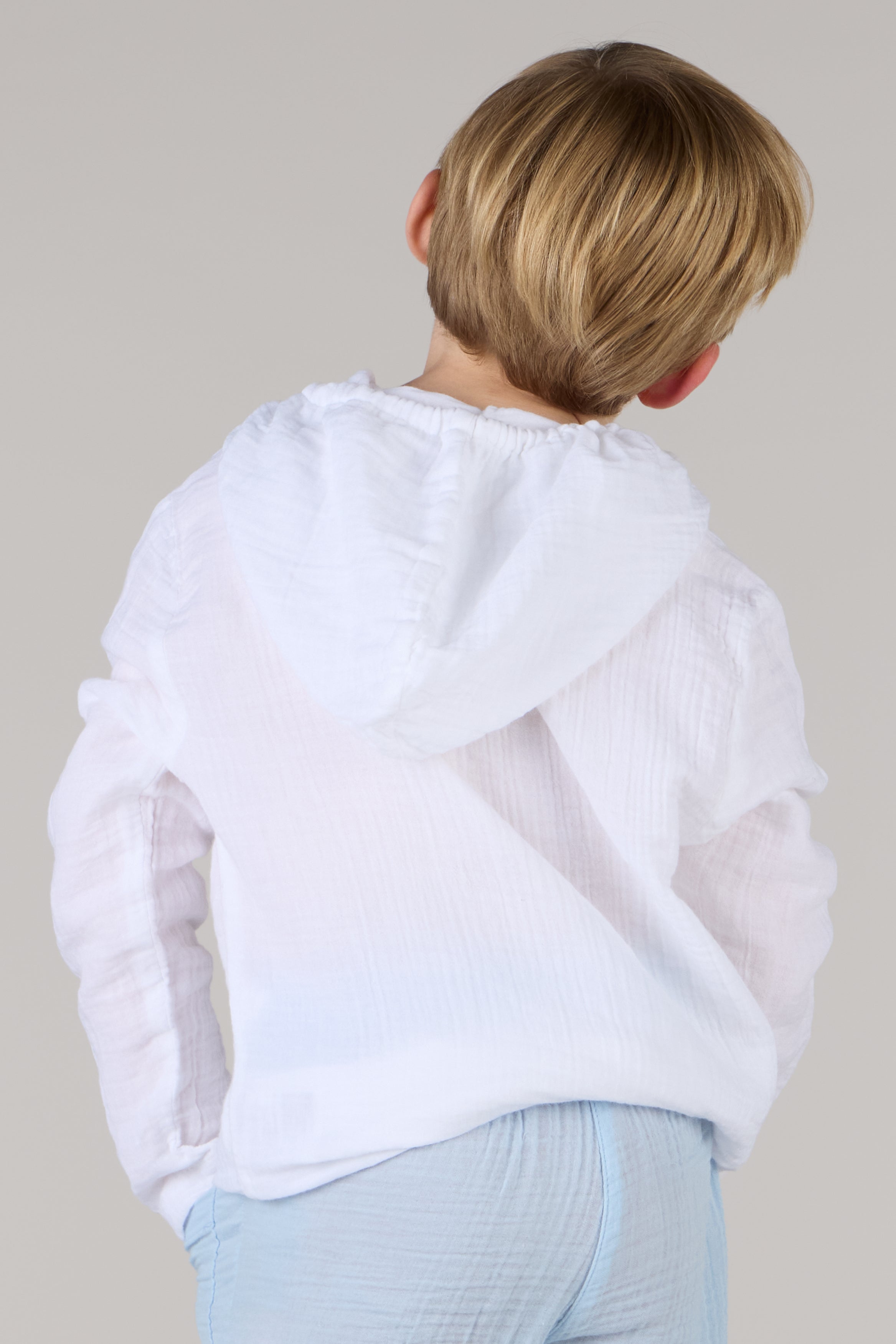 KIDS HOODIE SHIRT DC-WHITE