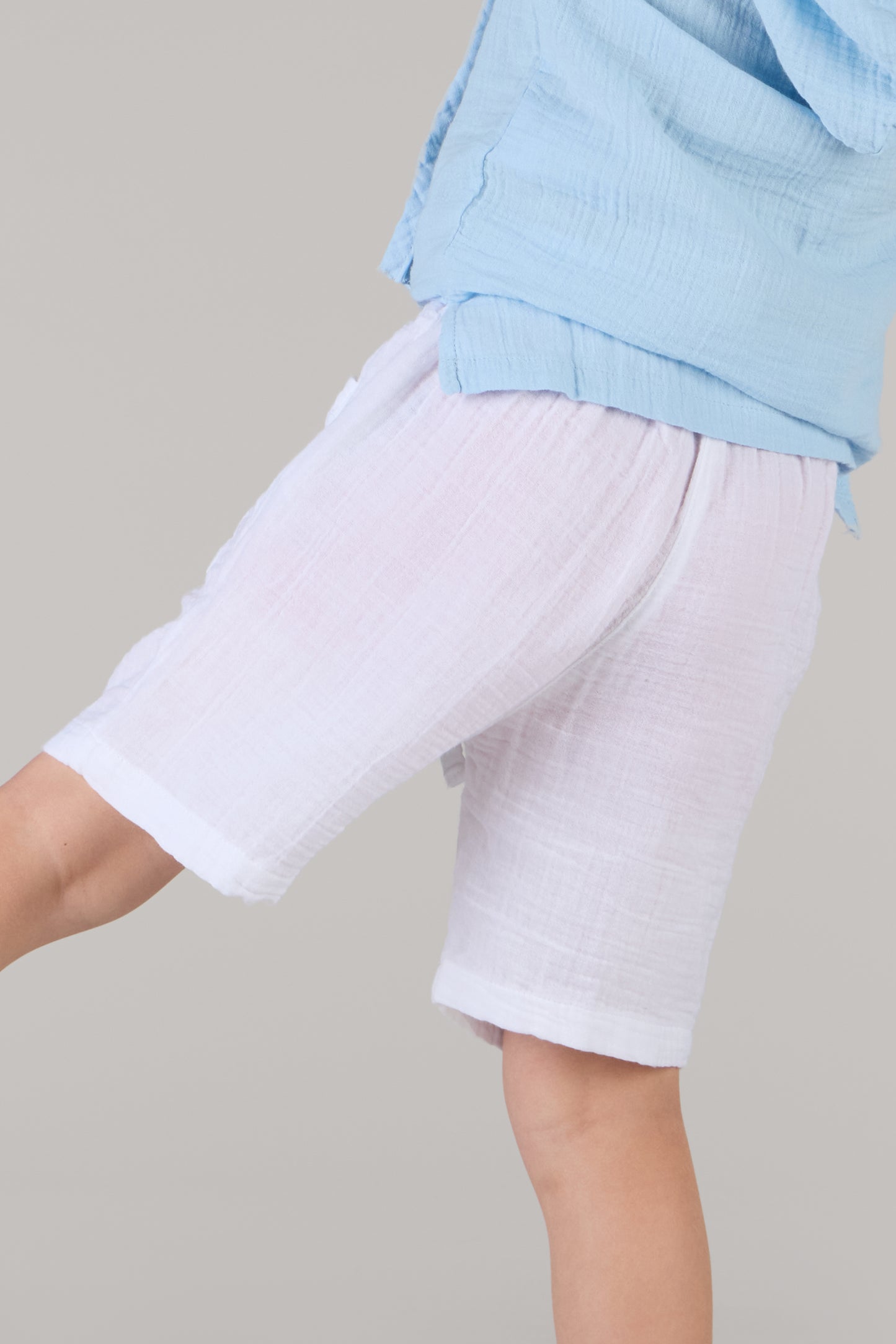 KIDS SHORTS DC-WHITE