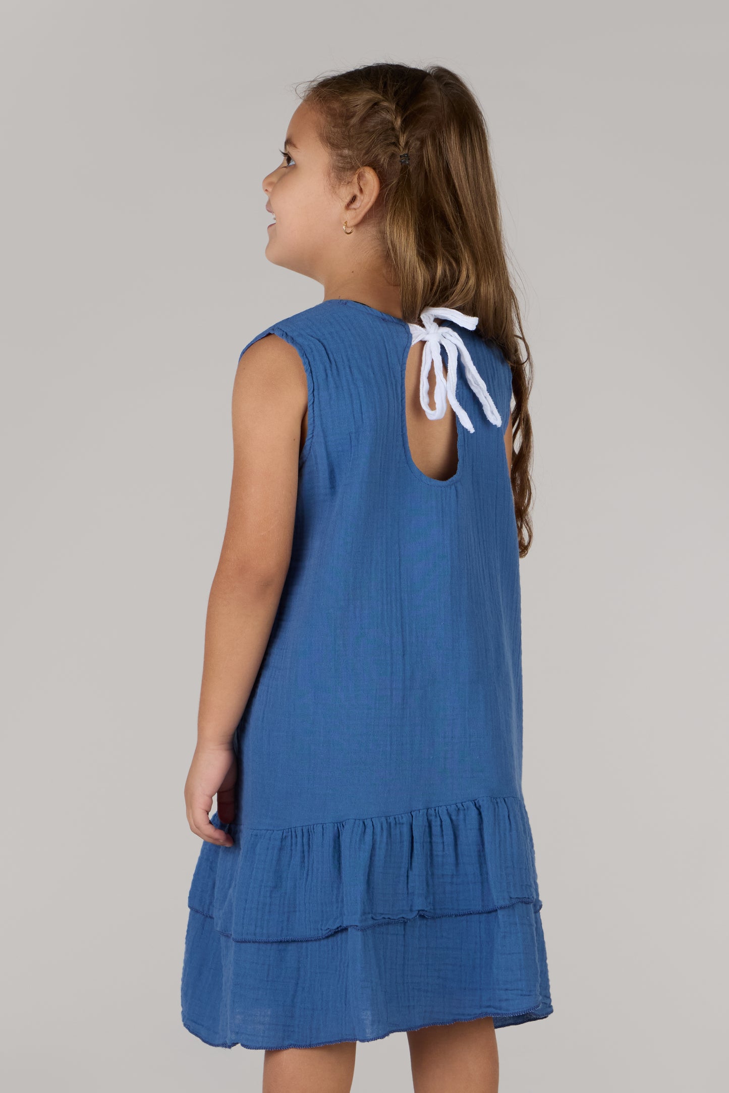 KIDS RIVER DRESS DC-INDIGO