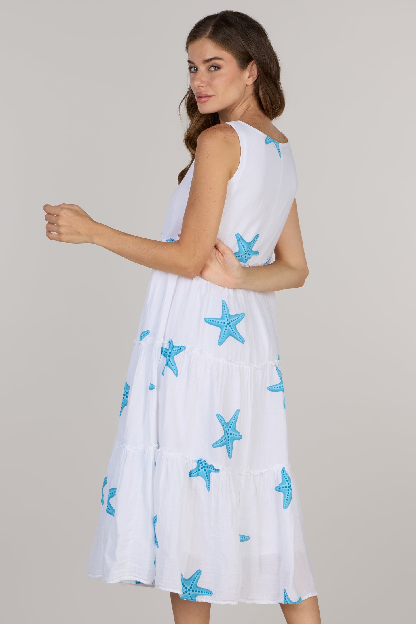 ELEGANCE TIERED LONG DRESS