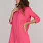 DOUBLE SHIRT TUNIC-HOT PINK