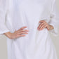 COCOONA COMFORT LONG DRESS-WHITE