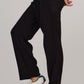 DOUBLE COTTON TROUSERS-BLACK