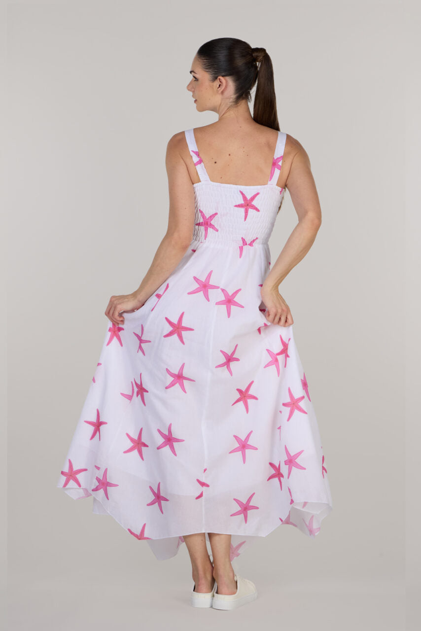 Eva fit & flare long dress