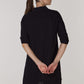DOUBLE SHIRT TUNIC-BLACK