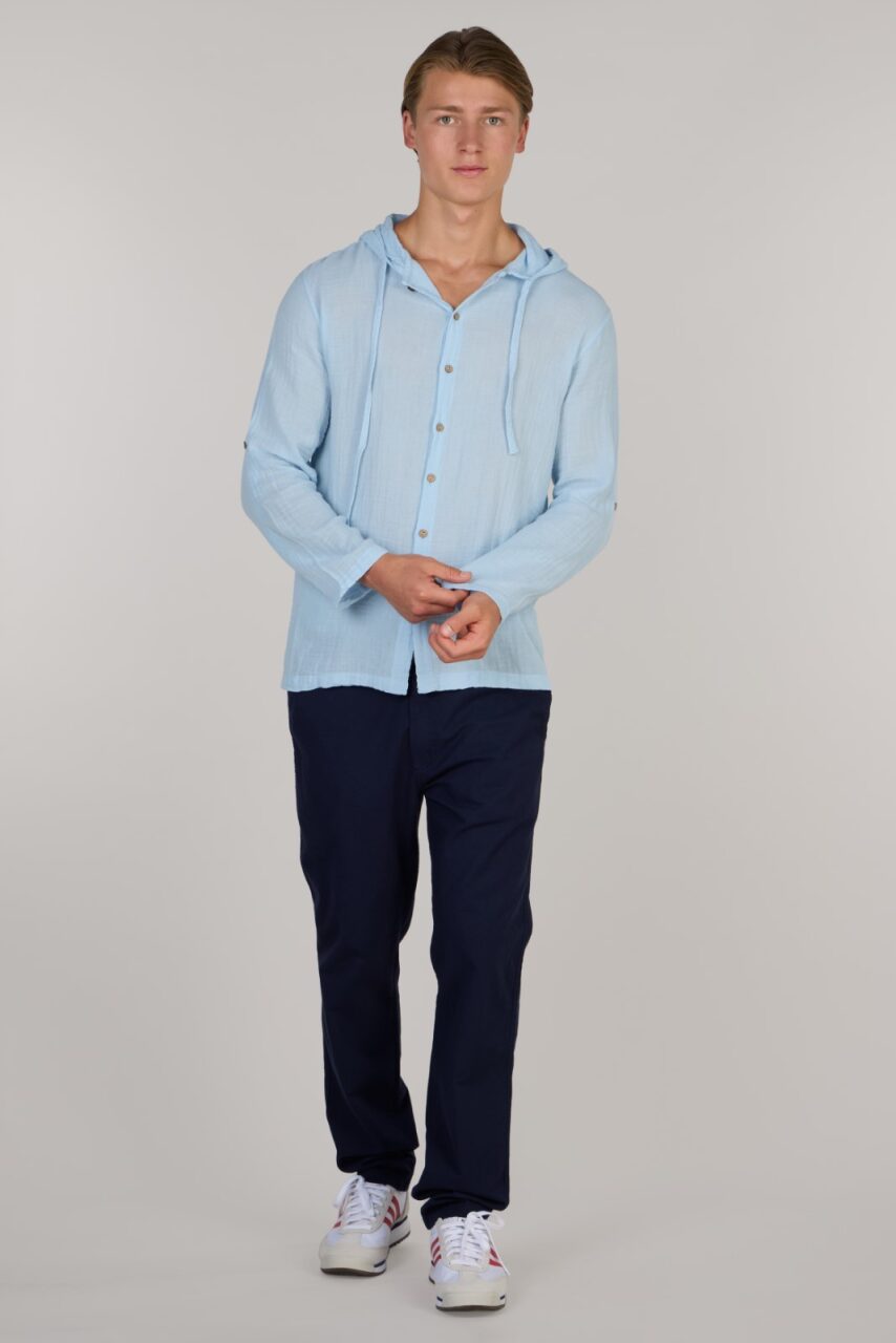 Hoodie Double Comfort Shirt-Ice Blue