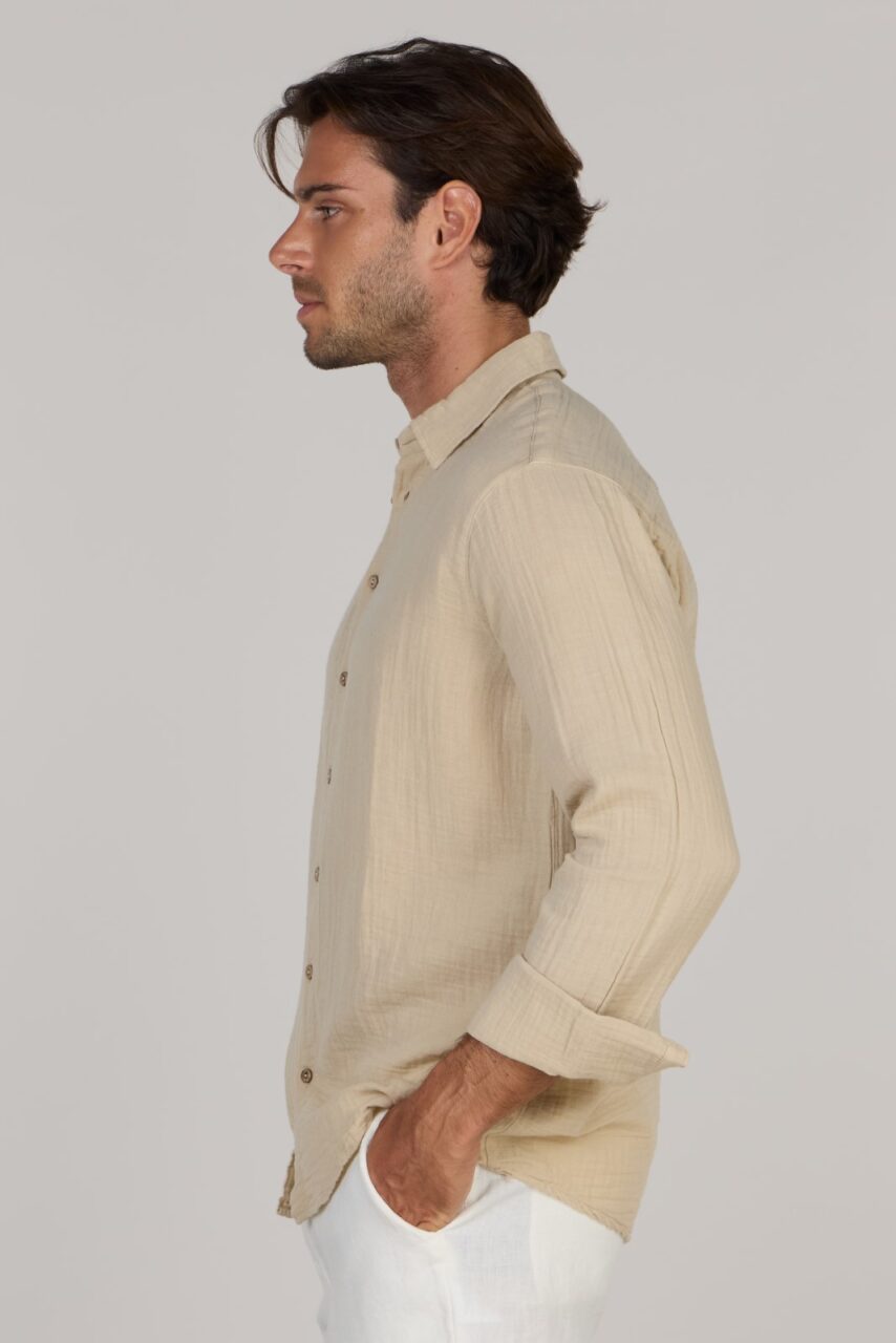 TIMMY DOUBLE SHIRT-BEIGE