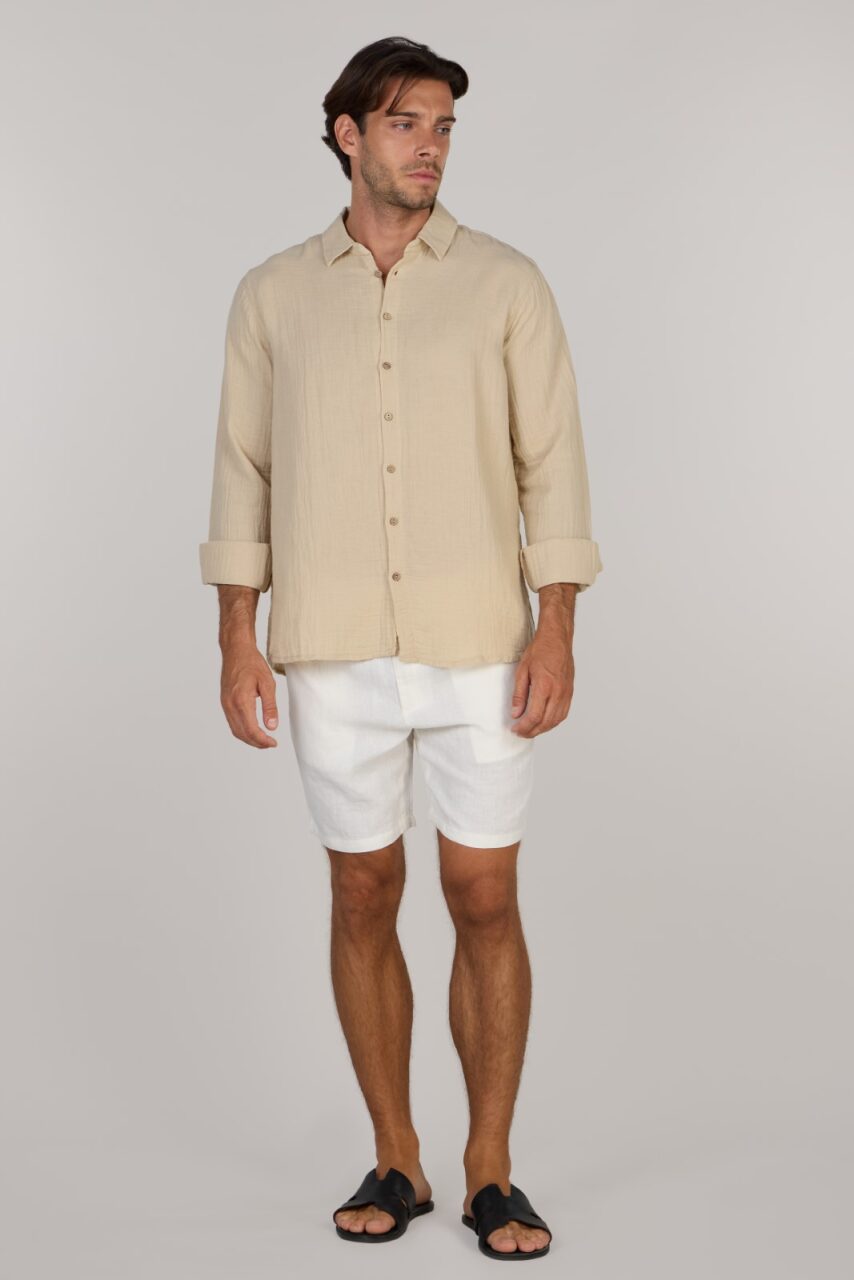 TIMMY DOUBLE SHIRT-BEIGE