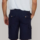 WILLIAM CARGO SHORTS-NAVY BLUE