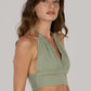 KATTY MINI TOP DOUBLE-LIGHT OLIVE