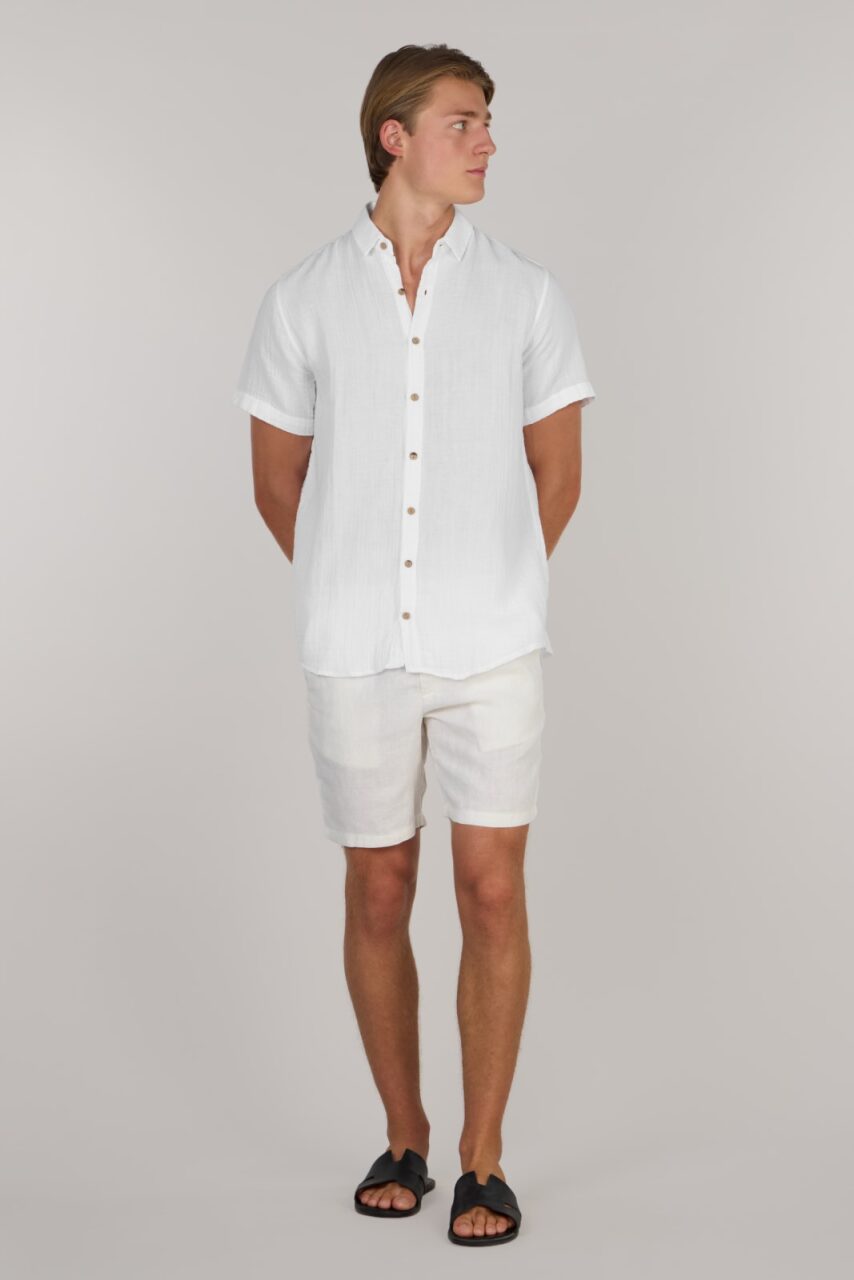 TIM DOUBLE SHIRT-WHITE