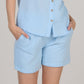 KATTY DOUBLE SHORTS-ICE BLUE