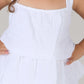 KIDS WAVES DRESS DC-WHITE