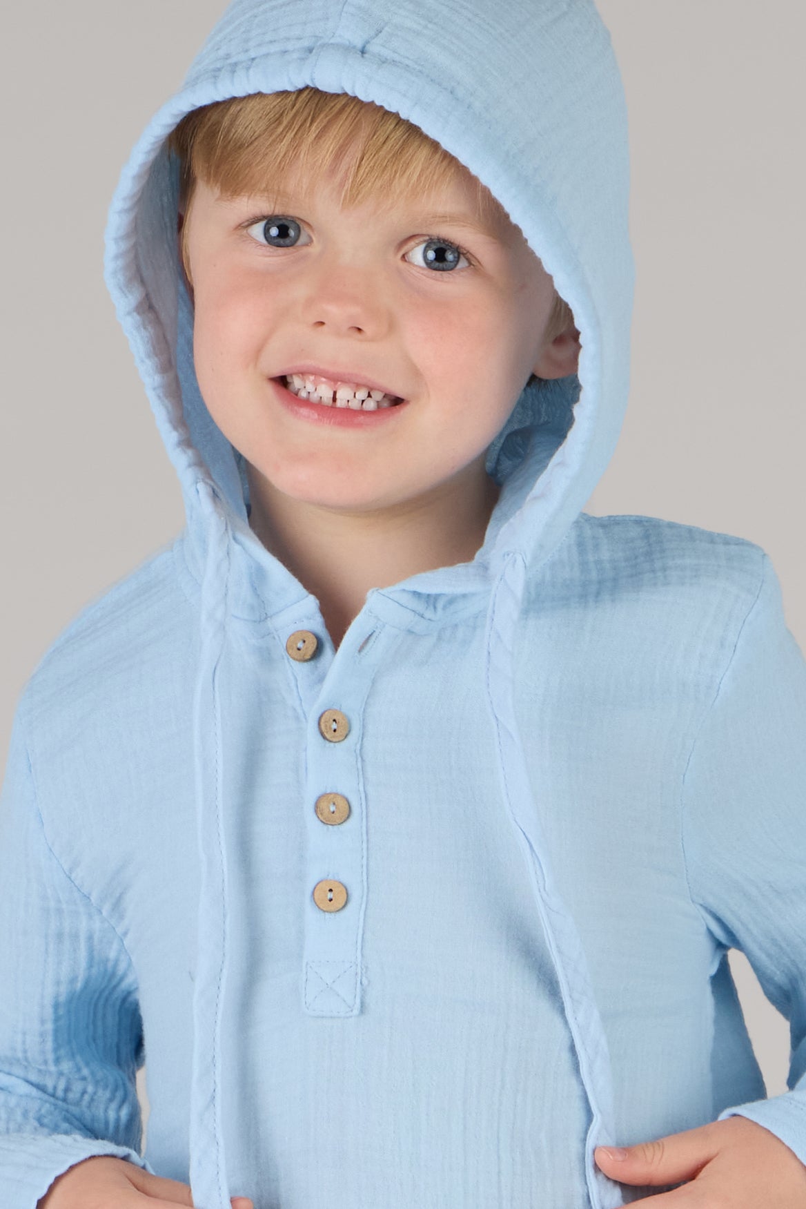 KIDS HOODIE SHIRT DC-ICE BLUE