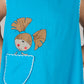 KIDS FLOWER DRESS-TURQUOISE