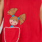 KIDS FLOWER DRESS-RED