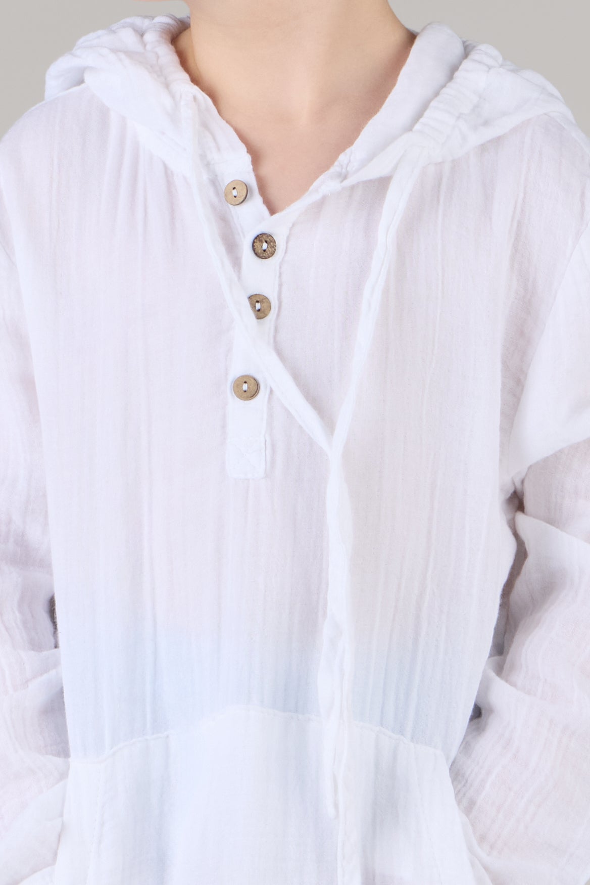 KIDS HOODIE SHIRT DC-WHITE