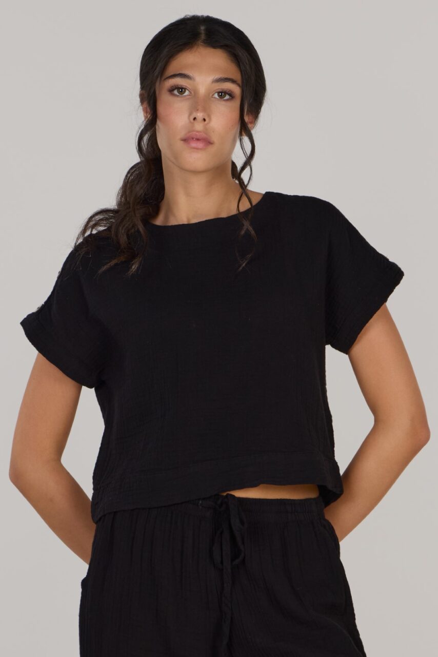 JENNY TOP DOUBLE- BLACK