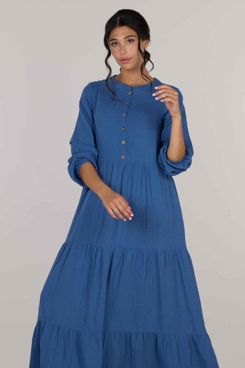 IRINA LONG DRESS DC-INDIGO