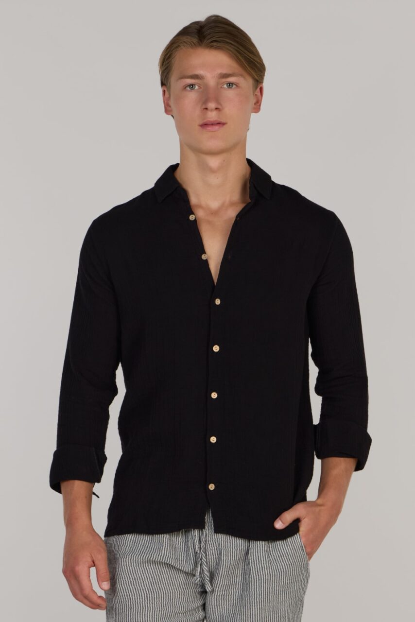 TIMMY DOUBLE SHIRT-BLACK