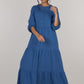 IRINA LONG DRESS DC-INDIGO